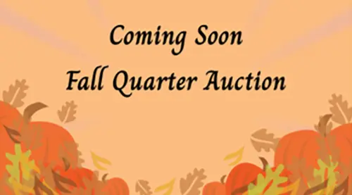 Coming Soon Fall Quarter Auction